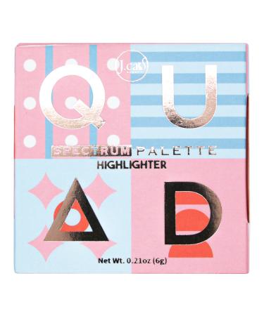 J.Cat Beauty Highlighter Quad Spectrum Palette 0.21 oz - Transform Your Style with the Best Innovation Today! - Buy Online on GoSupps.com