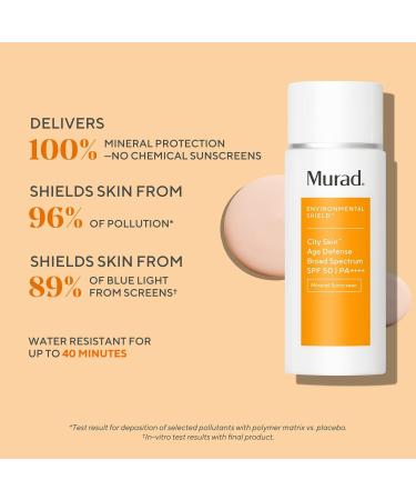 Discover Murad City Skin Age Defense Broad Spectrum SPF 50 / PA++++ 1.7 oz - Elevate Your Style Instantly! - Buy Online on GoSupps.com