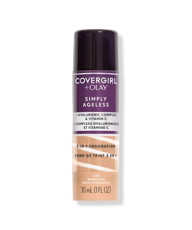 CoverGirl Olay Simply Ageless 3-in-1 Liquid Foundation Warm Beige 1.0 oz