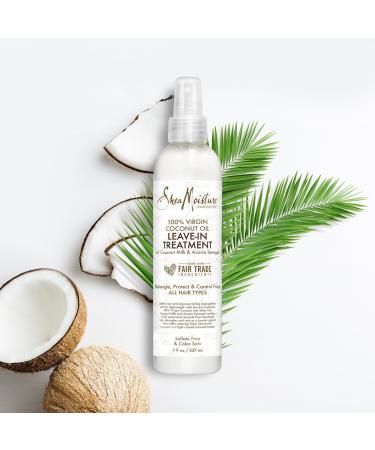SheaMoisture 100% Virgin Coconut Oil Daily Hydration Leave-In Treatment 8.0 oz - Transform Your Style with the Best Innovation Today! - Buy Online on GoSupps.com
