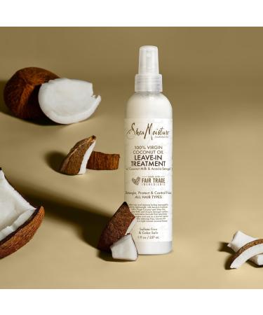 SheaMoisture 100% Virgin Coconut Oil Daily Hydration Leave-In Treatment 8.0 oz - Transform Your Style with the Best Innovation Today! - Buy Online on GoSupps.com