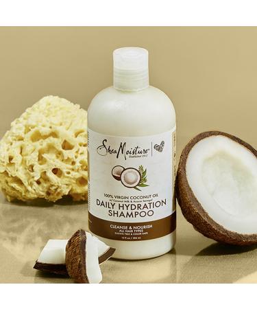 SheaMoisture 100% Virgin Coconut Oil Daily Hydration Shampoo 13.0 oz - Transform Your Style with the Best Innovation Today! - Buy Online on GoSupps.com