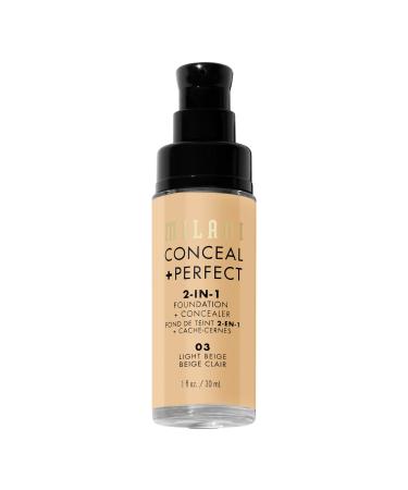 Discover Milani Conceal + Perfect 2-in-1 Foundation + Concealer Light Beige 1.0 oz - Elevate Your Style Instantly! - Buy Online on GoSupps.com