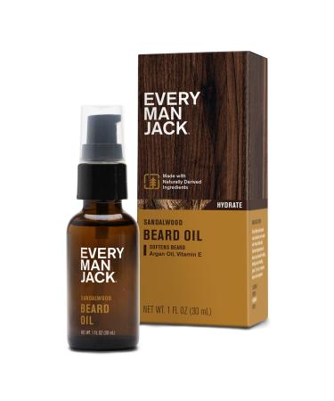 Every Man Jack Sandalwood Moisturizing Beard Oil 1 oz - Transform Your Style with the Best Innovation Today! - Buy Online on GoSupps.com