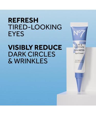 No7 Lift & Luminate Triple Action Eye Cream 0.5 oz - Transform Your Style with the Best Innovation Today! - Buy Online on GoSupps.com