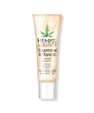 Hempz Sugarcane & Papaya Exfoliating Herbal Lip Scrub 0.44 oz