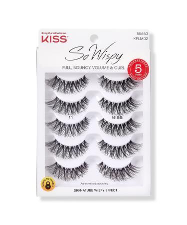 Kiss So Wispy 5 pair lashes #11, multipack