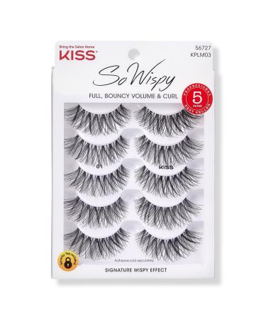 Kiss So Wispy False Eyelashes Multipack, 5 pairs - #01