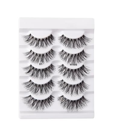 Kiss So Wispy False Eyelashes Multipack, 5 pairs - #01 - Discover Premium Quality Shop now! - Buy Online on GoSupps.com