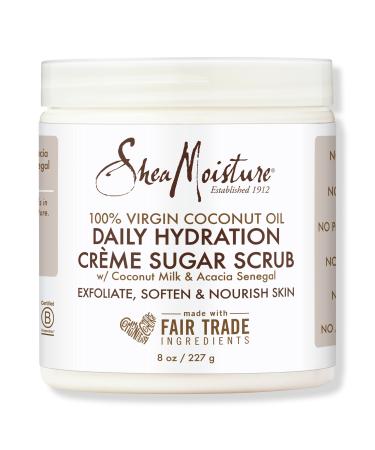 SheaMoisture Daily Hydration 100% Virgin Coconut Oil Crème Sugar Scrub 8.0 oz