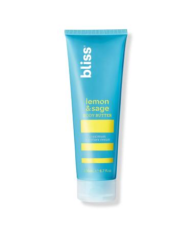 Bliss Lemon & Sage Body Butter Maximum Moisture Cream 6.7 oz