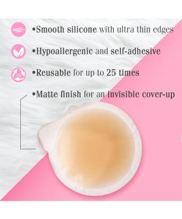 Discover Hollywood Fashion Secrets Silicone CoverUps, Self-Adhesive Nipple Concealers Light - Elevate Your Style Instantly! - Buy Online on GoSupps.com