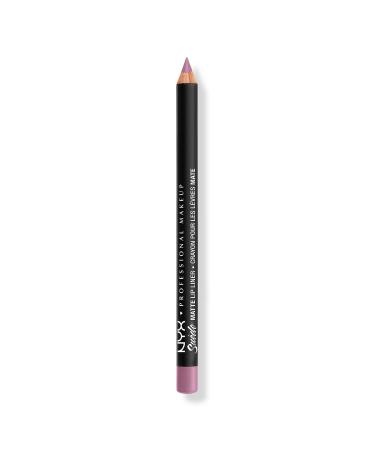 NYX Professional Makeup Suede Matte Lip Liner Velvet Soft Vegan Lip Pencil Violet Smoke 0.035 oz
