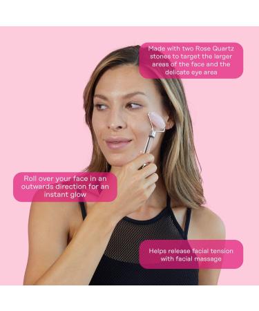 Skin Gym Rose Quartz Crystal Facial Roller - Transform Your Style with the Best Innovation Today! - Buy Online on GoSupps.com