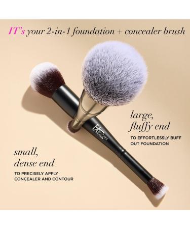 IT Brushes For ULTA Airbrush Dual-Ended Flawless Complexion Concealer & Foundation Brush #132 - Discover Premium Quality Shop now! - Buy Online on GoSupps.com