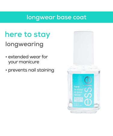 Essie Here To Stay Base Coat Long Lasting Nail Polish 0.46 oz - Transform Your Style with the Best Innovation Today! - Buy Online on GoSupps.com