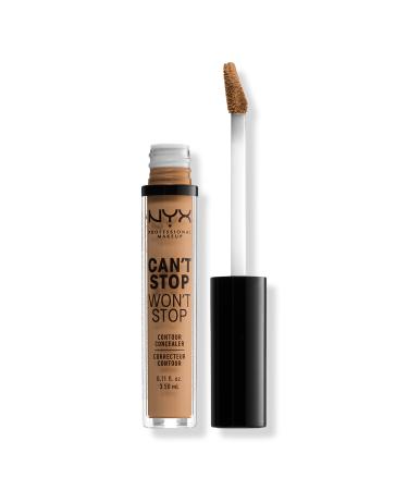 NYX Professional Makeup Can't Stop Won't Stop 24HR Full Coverage Matte Concealer Golden Honey 0.11 oz