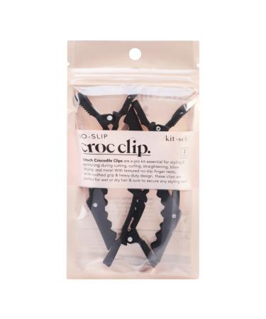 Discover Kitsch Black No Slip Crocodile Clips 3 ct - Elevate Your Style Instantly! - Buy Online on GoSupps.com