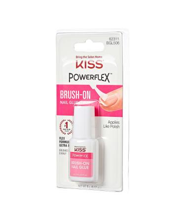 Discover Kiss PowerFlex Ultra-Hold Brush-On Nail Glue 0.17 oz - Elevate Your Style Instantly! - Buy Online on GoSupps.com