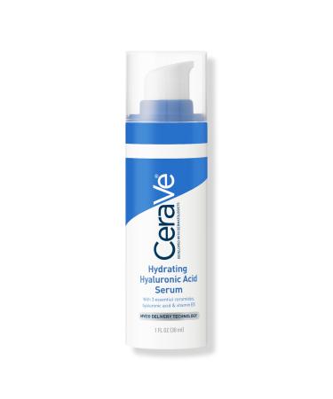 CeraVe Hydrating Hyaluronic Acid Face Serum with Vitamin B5 for Dry Skin 1.0 oz