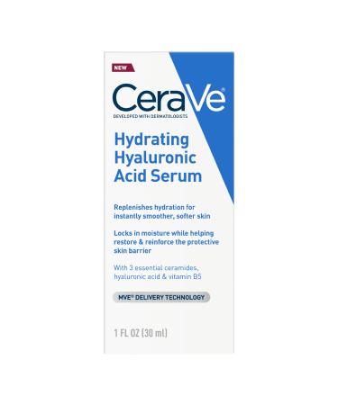 Discover CeraVe Hydrating Hyaluronic Acid Face Serum with Vitamin B5 for Dry Skin 1.0 oz - Elevate Your Style Instantly! - Buy Online on GoSupps.com