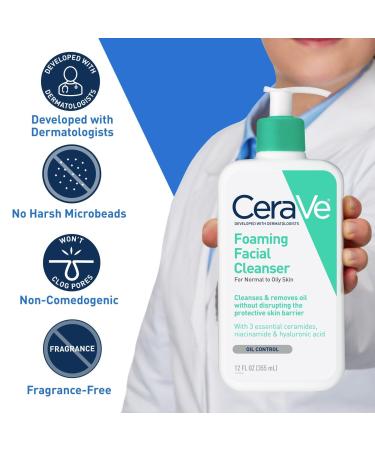 CeraVe Travel Size Foaming Facial Cleanser for Balanced to Oily Skin 3.0 oz - Discover Premium Quality Shop now! - Buy Online on GoSupps.com