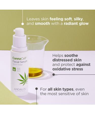 Andalou Naturals CannaCell Facial Serum with Hemp Stem Cells 1.0 oz - Discover Premium Quality Shop now! - Buy Online on GoSupps.com