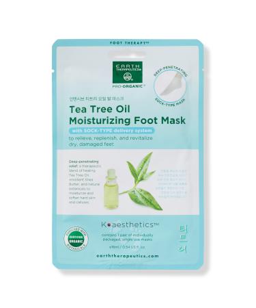 Earth Therapeutics Tea Tree Oil Moisturizing Foot Mask