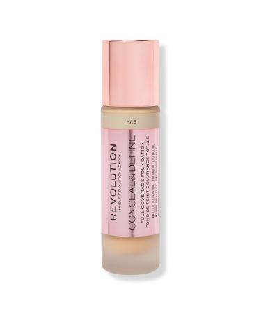 Revolution Beauty Conceal & Define Full Coverage Foundation F7.5 0.8 oz