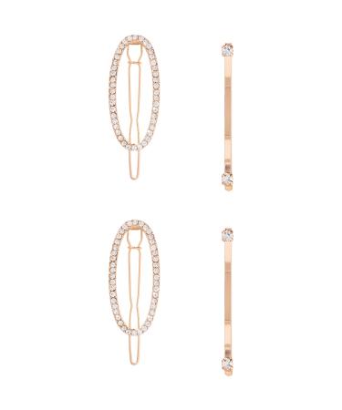 ScÃ¼nci Gold Crystal Bobby Pin & Barrette Set - Transform Your Style with the Best Innovation Today! - Buy Online on GoSupps.com