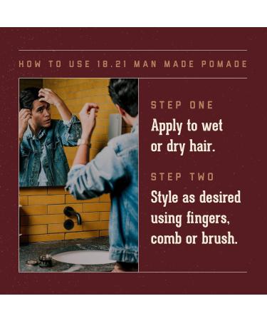 Discover 18.21 Man Made Sweet Tobacco Medium Hold, High Shine Hair Styling Pomade 2.0 oz - Elevate Your Style Instantly! - Buy Online on GoSupps.com