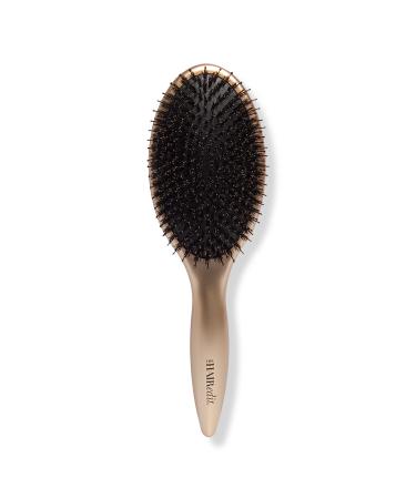 The Hair Edit Gold Finish & Shine Boar Bristle Brush