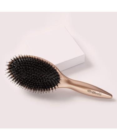 The Hair Edit Gold Finish & Shine Boar Bristle Brush - Transform Your Style with the Best Innovation Today! - Buy Online on GoSupps.com
