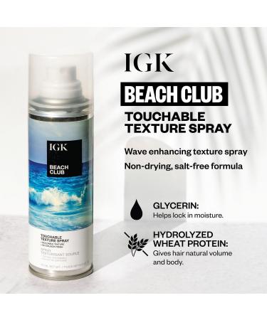Discover IGK Beach Club Touchable Texture Spray 5.0 oz - Elevate Your Style Instantly! - Buy Online on GoSupps.com