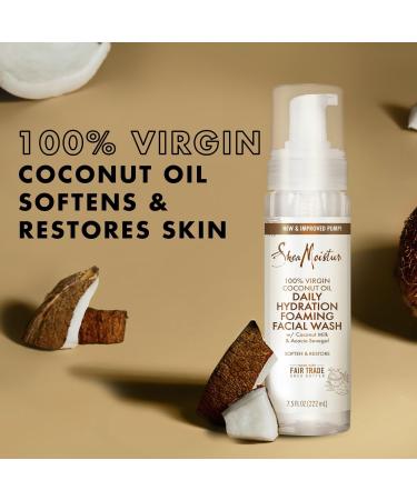 Discover SheaMoisture 100% Virgin Coconut Oil Daily Hydration Foaming Facial Wash 7.5 oz - Elevate Your Style Instantly! - Buy Online on GoSupps.com