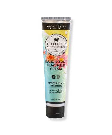 Dionis Water Flowers & Sea Salt Goat Milk Hand & Body Cream 3.3 oz