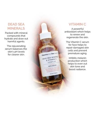 Vitamins and Sea beauty Dead Sea Minerals & Vitamin C Complex Toning Skin Serum 2.0 oz - Discover Premium Quality Shop now! - Buy Online on GoSupps.com