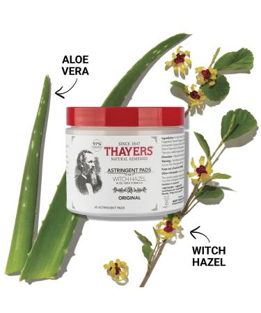 Discover Thayers Original Witch Hazel Astringent Pads 60 ct - Elevate Your Style Instantly! - Buy Online on GoSupps.com