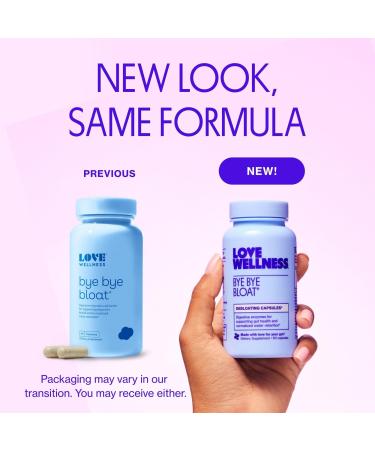 Discover Love Wellness Bye Bye Bloat: Debloating Capsules 60 ct - Elevate Your Style Instantly! - Buy Online on GoSupps.com