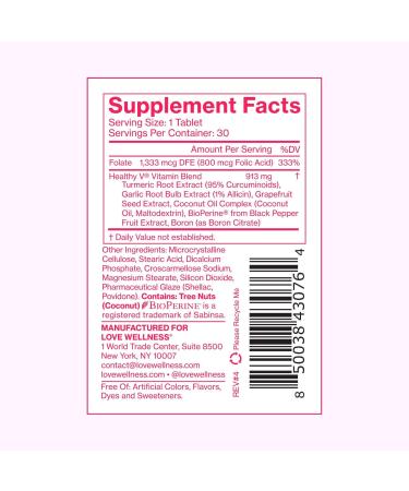 Discover Love Wellness Healthy V Vitamin: Vaginal Health Vitamin 30 ct - Elevate Your Style Instantly! - Buy Online on GoSupps.com