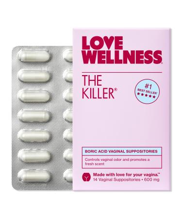 Love Wellness The Killer: Boric Acid Vaginal Suppositories 14 ct
