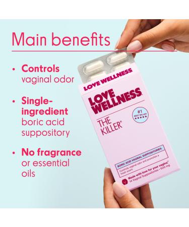 Discover Love Wellness The Killer: Boric Acid Vaginal Suppositories 14 ct - Elevate Your Style Instantly! - Buy Online on GoSupps.com