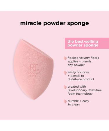Real Techniques Miracle Powder Makeup Blending Sponge 1 ct - Transform Your Style with the Best Innovation Today! - Buy Online on GoSupps.com