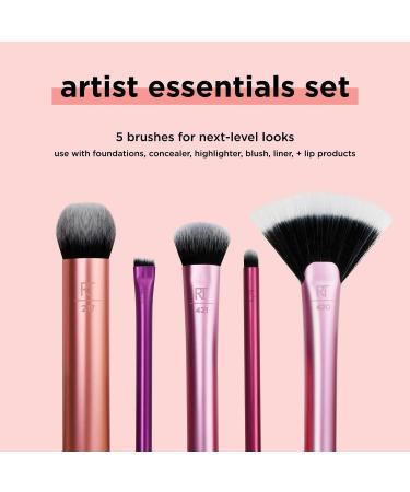 Real Techniques Artist Essentials Face, Eyes, & Lips Makeup Brush Set 5 ct - Transform Your Style with the Best Innovation Today! - Buy Online on GoSupps.com