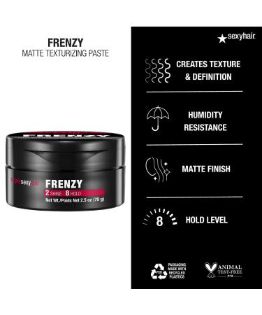 Sexy Hair Style Sexy Hair Frenzy Matte Texturizing Paste 2.5 oz - Transform Your Style with the Best Innovation Today! - Buy Online on GoSupps.com