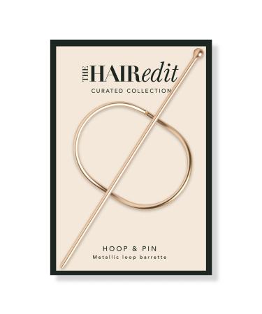 The Hair Edit Gold Hoop & Pin Barrette