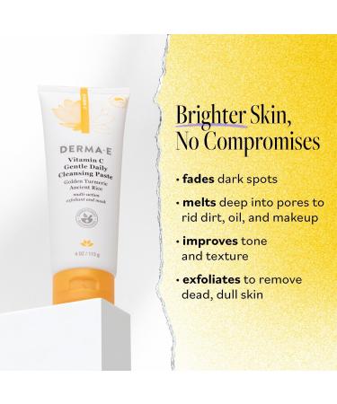 DERMA E Vitamin C Gentle Daily Cleansing Paste 4.0 oz - Discover Premium Quality Shop now! - Buy Online on GoSupps.com