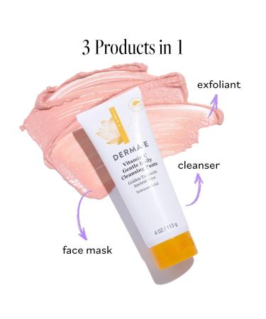 DERMA E Vitamin C Gentle Daily Cleansing Paste 4.0 oz - Discover Premium Quality Shop now! - Buy Online on GoSupps.com
