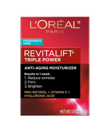 Discover L'OrÃ©al Revitalift Triple Power Anti-Aging Moisturizer - Fragrance Free 1.7 oz - Elevate Your Style Instantly! - Buy Online on GoSupps.com