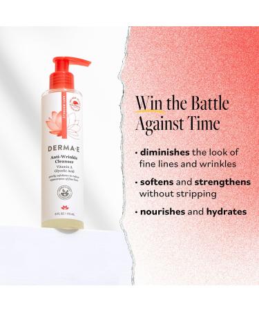 Discover DERMA E Anti-Wrinkle Cleanser with Retinol 6.0 oz - Elevate Your Style Instantly! - Buy Online on GoSupps.com